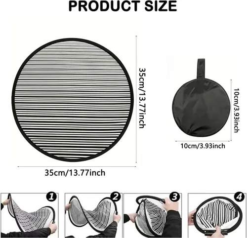 Miniatura 2 de Tablero reflectante plegable con línea de reparación de abolladuras, tela portátil y flexible, línea reflectante para removedor de abolladuras, 35 cm