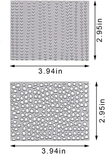 Miniatura 2 de Troqueles de metal con fondo de red para hacer tarjetas, troqueles de corte de fondo de burbujas para decoración de bricolaje, manualidades