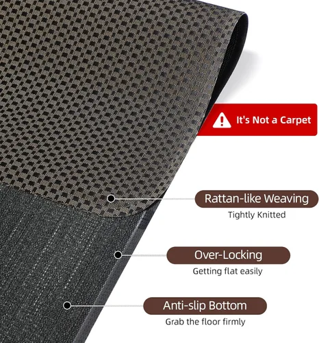Miniatura 2 de Yecaye Tapete para silla de oficina para suelo de madera dura, 36 x 48 pulgadas, protege el suelo debajo del escritorio de la computadora, tapete