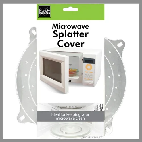 Miniatura 3 de Handy Helpers Kitchen Essentials - Cubierta para salpicaduras de microondas, 10 x 12 pulgadas, color plateado