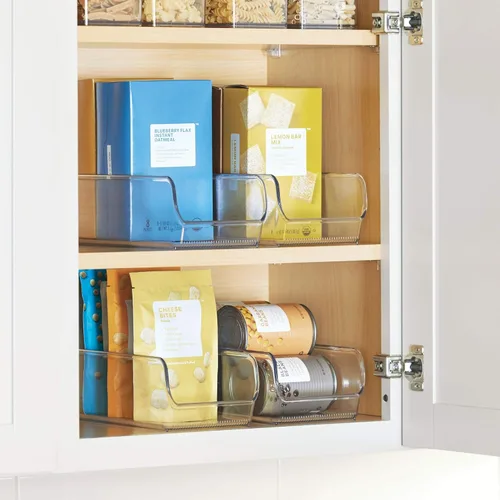 Miniatura 5 de iDesign The Linus Collection - Cubo organizador de plástico reciclado para congelador y refrigerador, juego de 2, 5.25 x 11 x 3.5 pulgadas