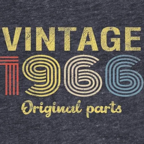 Miniatura 5 de Regalo de cumpleaños número 60 para hombre, piezas originales vintage 1965 retro cumpleaños camiseta de cumpleaños 001-60