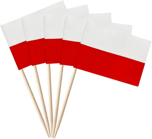 Miniatura 18 de stidsds 100 banderas de Albania con palillos de dientes de Albania, mini adornos pequeños para cupcakes albaneses, banderas de palo para fiesta