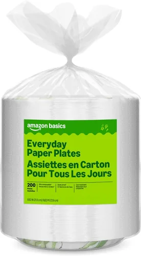 Miniatura 7 de Amazon Basics Platos de papel para uso diario, 8.62 pulgadas, desechables, 300 unidades, el embalaje puede variar
