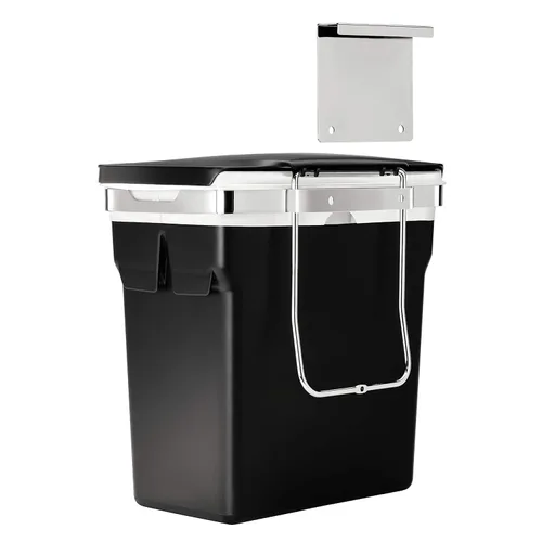 Miniatura 5 de simplehuman, cesto de residuos para gabinete, marco de acero de alto desempeño, de 10 l/2,6 galones