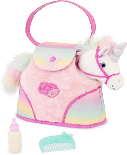 Miniatura 5 de Pucci Pups Caballo de peluche - Transportador de perros - Bolsa de corazón y rayas y poni - Peine y bolso - Animal de peluche - Más de 2 años