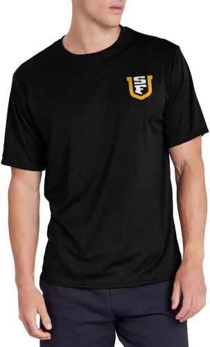 Miniatura 138 de Camiseta deportiva oficial de la NCAA Collegiate para hombre, colección negra con logotipo en el pecho izquierdo