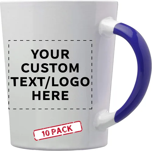 Miniatura 9 de Albany - Juego de 50 tazas de café con leche de cerámica personalizadas, 13 onzas, paquete personalizado a granel, perfectas para café, té, expreso