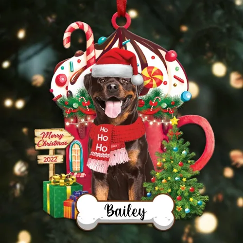 Miniatura 120 de Amantes de los perros de Navidad – Navidad de perros disponibles para muchos perros Shi Tzu – Adorno con forma personalizada, adorno de Navidad