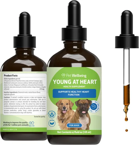 Miniatura 10 de Pet Wellbeing Young at Heart para perros - Apoyo a la salud cardíaca para personas mayores, bienestar cardiovascular con espino y agripalma