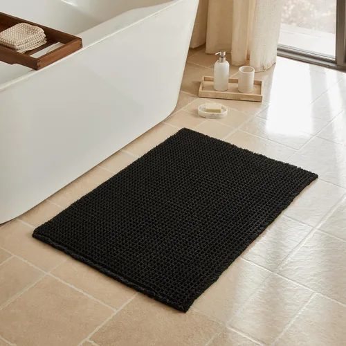 Miniatura 80 de Triohero Tapete de baño con diseño de gofre, tapete de baño pequeño y bohemio, antideslizante, lavable, ultra suave, súper absorbente, de secado