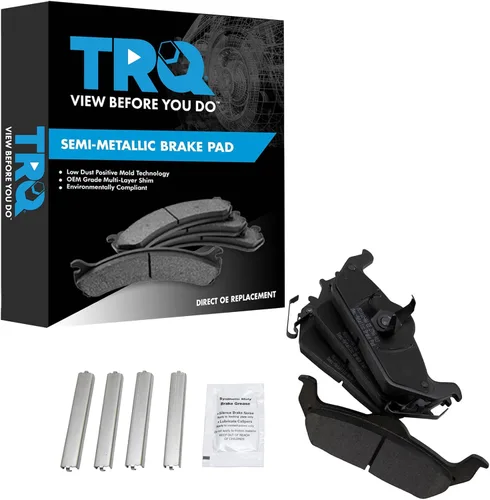 Miniatura 183 de TRQ Pastillas de freno delanteras semi metálicas compatibles con Ford Expedition 2018-2021 F-150 2018-2020 Lincoln Navigator 2018-2022