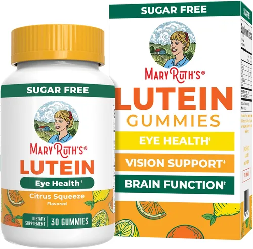 MARYRUTH'S Gomitas de luteína con zeaxantina | Suplemento de luteína y zeaxantina | Salud ocular | Filtrado de luz azul | Soporte de visión |