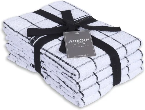 Miniatura 26 de AMOUR INFINI Juego de 8 paños de cocina - Ultra suaves, altamente absorbentes, paños de cocina de algodón terry de secado rápido de 12"x12" pulgadas