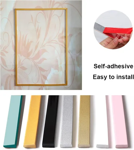 Miniatura 3 de Tira de calafateo flexible de 16.4 ft, moldura de pared, decoración de esquina de pared, techo, borde de azulejo, zócalo laminado para piso, borde