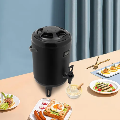 Miniatura 9 de Dispensador de bebidas calientes, dispensador de bebidas con aislamiento de acero inoxidable, dispensador de bebidas frías y calientes