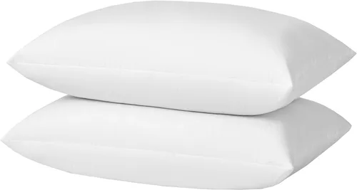 Miniatura 15 de basic home Insertos de Almohadas Decorativas de 12x20 - Insertos de Almohadas de Plumas de Plumón - Oblongo - Tela de Algodón - Juego de 2 - Blanco.