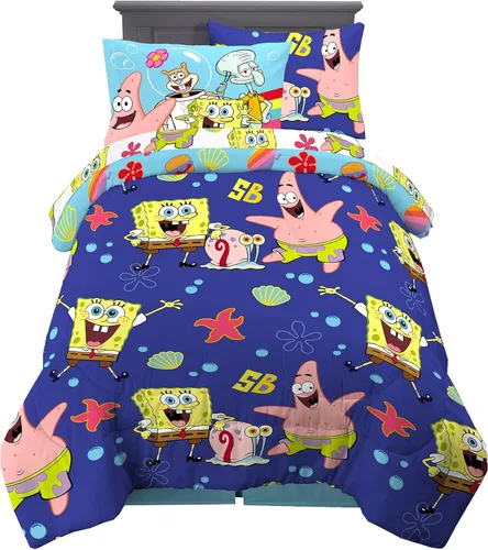 Miniatura 40 de Franco - Juego de ropa de cama para niños, edredón y sábanas supersuaves con funda de almohada, 5 piezas, tamaño individual, Jurassic World, 6A1348