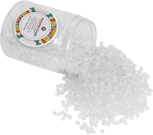 Miniatura 13 de Mandala Crafts Cuentas de cristal 6/0 para abalorios – 2500 cuentas redondas negras pequeñas Rocaille de 0.157 pulgadas para hacer joyas, collares