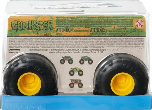 Miniatura 6 de Hot Wheels Monster Trucks, camión monstruo de gran tamaño, camión de juguete fundido a presión a escala 1:24 con ruedas gigantes y diseños geniales