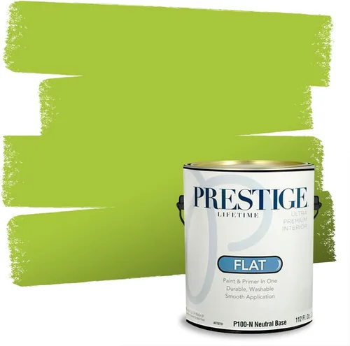 Miniatura 184 de PRESTIGE Pinturas Pintura interior e imprimación en uno, 1 galón, cáscara de huevo, aventura