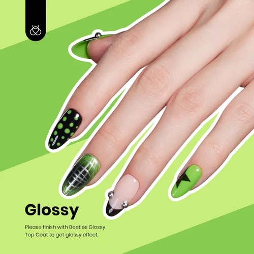 Miniatura 245 de Beetles - Esmalte de uñas de gel marrón – 0.5 onzas líquidas de esmalte de gel marrón oscuro, lámpara LED UV para uñas, regalo de manicura para I