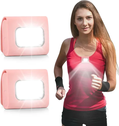 Miniatura 6 de GOANDO 2 Pack Safety Jogging LED Light, Black, Water Resistant, 4 Modes, USB Charging, Strong Magnetic Clip for Night Running, Walking, Hiking