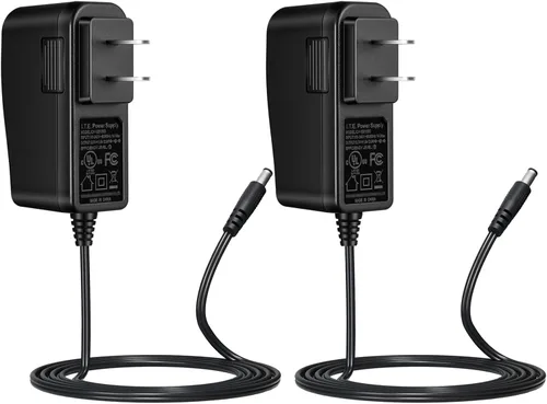 Miniatura 10 de Adaptador de fuente de alimentación de 12V 1A para luz LED CA 100-240V a CC 12V Cable de alimentación 0.217 in x 0.083 in para cámara CCTV, altavoz