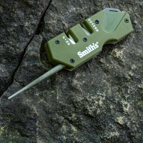 Miniatura 7 de Afilador de Cuchillos Táctico Smith's Pocket Pal - Afilador de 2 Etapas y Varilla de Afilado de Diamante - Clip de Bolsillo - Afilador de Cuchillos