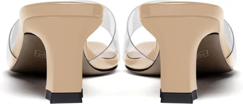 Miniatura 4 de MODENCOCO Sandalias de tacón bajo grueso y grueso para mujer, con puntera abierta, de 2 pulgadas
