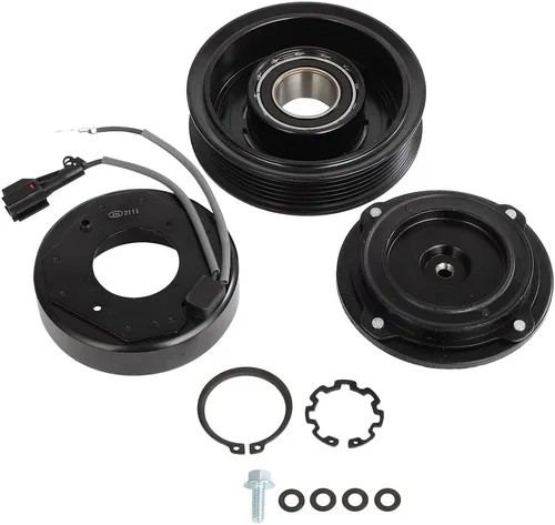 Miniatura 22 de cciyu Embrague del compresor de aire acondicionado 1993-1997 para Ford E-350 Econoline 7.3L 1993-1997 para Ford E-350 Econoline Club Wagon 7.3L