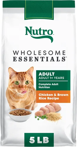 Miniatura 11 de Nutro Wholesome Essentials Alimento seco para gatos adultos, receta de pollo y arroz integral, bolsa de 3 libras