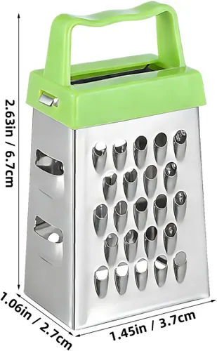 Miniatura 4 de OSALADI Mini rallador de queso, paquete de 6 ralladores de cocina de acero inoxidable para ajo, jengibre y verduras, triturador de caja multifunción