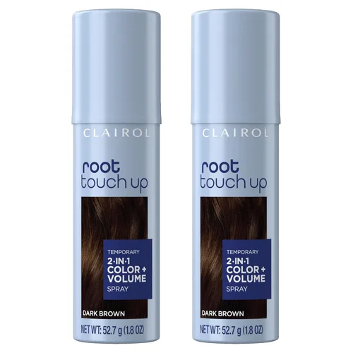 Miniatura 13 de Clairol Color de retoque de raíces + volumen 2 en 1 spray temporal, color de cabello negro, paquete de 2