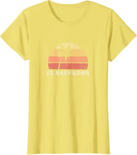 Miniatura 37 de El Salvador Vintage 70s Retro Throwback Design Camiseta, Azul