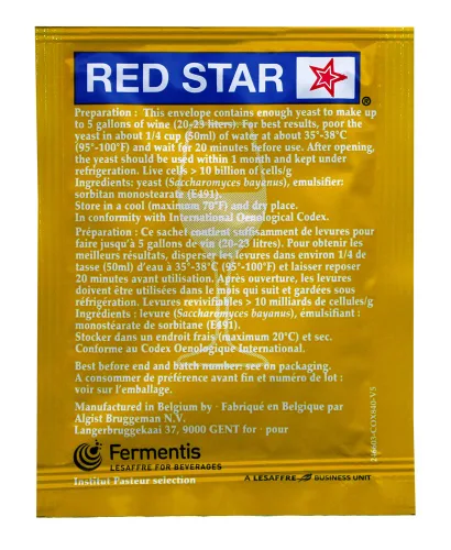 Miniatura 3 de Red Star HOZQ8-529 Premier Blanc, Levadura de vino, 0.17 onzas, Amarillo (Paquete de 11)