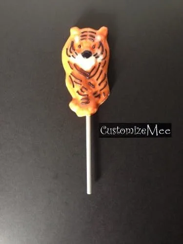 Miniatura 2 de Molde de piruleta de caramelo de chocolate con tigre de gato