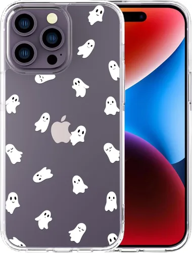 Miniatura 71 de Compatible con iPhone 14, funda transparente y bonita para mujeres y niñas, diseño floral, diseño floral femenino, funda para teléfono 14