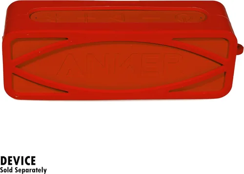 Miniatura 2 de Alltravel - Funda de silicona para Anker Soundcore 2, altavoz Bluetooth portátil SoundCore 2 de 12 W, protección completa de 6 direcciones, piel Rojo