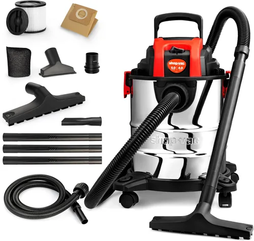 Miniatura 12 de Shop-Vac Aspiradora húmeda/seca de 3 galones y 4.0 HP con función de soplador, tanque de acero inoxidable, aspiradora portátil con ruedas, incluye