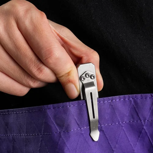 Miniatura 5 de KeyUnity KR00 EDC Pocket Pry Bar Bit Bar Titanium Multitool & KA23 Clip de bolsillo de acero inoxidable paquete