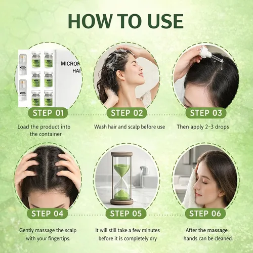 Miniatura 5 de Sistema de recrecimiento del cabello, suero avanzado para el crecimiento del cabello con ginseng, eclipta prostrata, aceite de menta y raíz