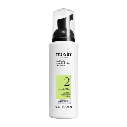 Nioxin System 2 Scalp Care + Hair Thickening Leave-In Treatment | For Natural Hair with Progressed Thinning | Boost Hair Density & Strengthen