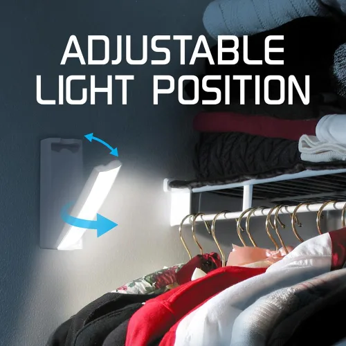 Miniatura 7 de Energizer Luz táctil LED giratoria, funciona con pilas, 35 lúmenes, luz LED inalámbrica para armario, ideal para debajo del gabinete, armario