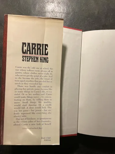 Miniatura 5 de Rare Carrie by Stephen King (1974) Original Hardcover Book Club Edition Tapa dura