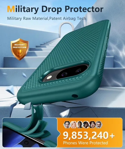 Miniatura 1072 de FNTCASE Funda para iPhone 17 Pro: Fundas delgadas translúcidas de color azul claro compatibles con MagSafe, protección completa de la cámara