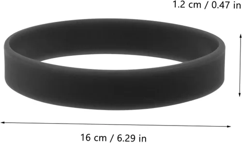 Miniatura 2 de EXCEART 300 pulseras de silicona que mantienen la camisa escondida en camisas, manga de anillo, manga de camisa de sostén, brazaletes para niños