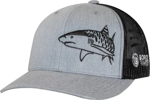 Miniatura 5 de Sombrero de camionero de buceo con tiburón: Snapback ajustable para hombre, para pesca, pesca submarina