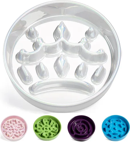 Miniatura 44 de LE TAUCI Cuencos para perros de cerámica de alimentación lenta, cuenco de alimentación lenta de 1.5 tazas para razas pequeñas y medianas, cuenco