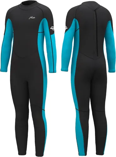 Miniatura 2 de Hevto Traje de neopreno para niños y niñas, jóvenes, 3/2 mm, trajes completos de neopreno para aguas frías, para natación, surf, buceo